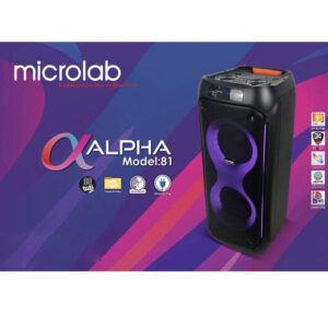 اسپیکر قابل حمل میکرولب مدل آلفا 81